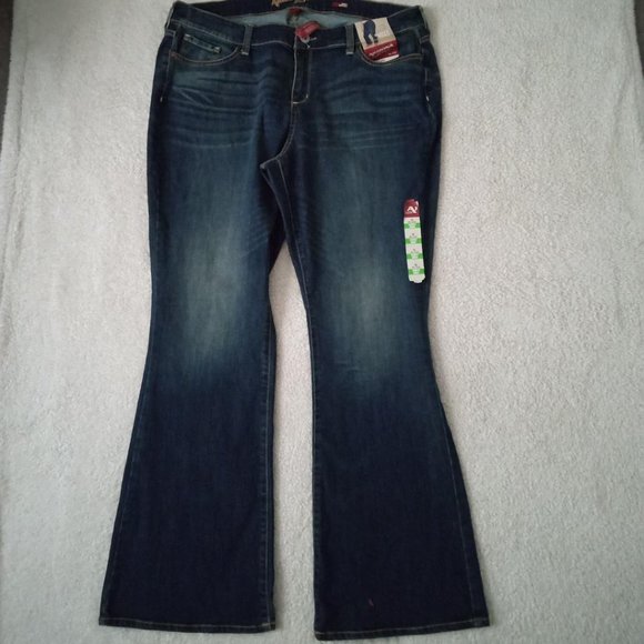 Arizon Women Curvy Boot Jeans Junior Plus Size - Picture 2 of 6